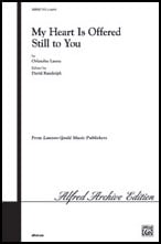 My Heart Is Offered Still to You SATB choral sheet music cover